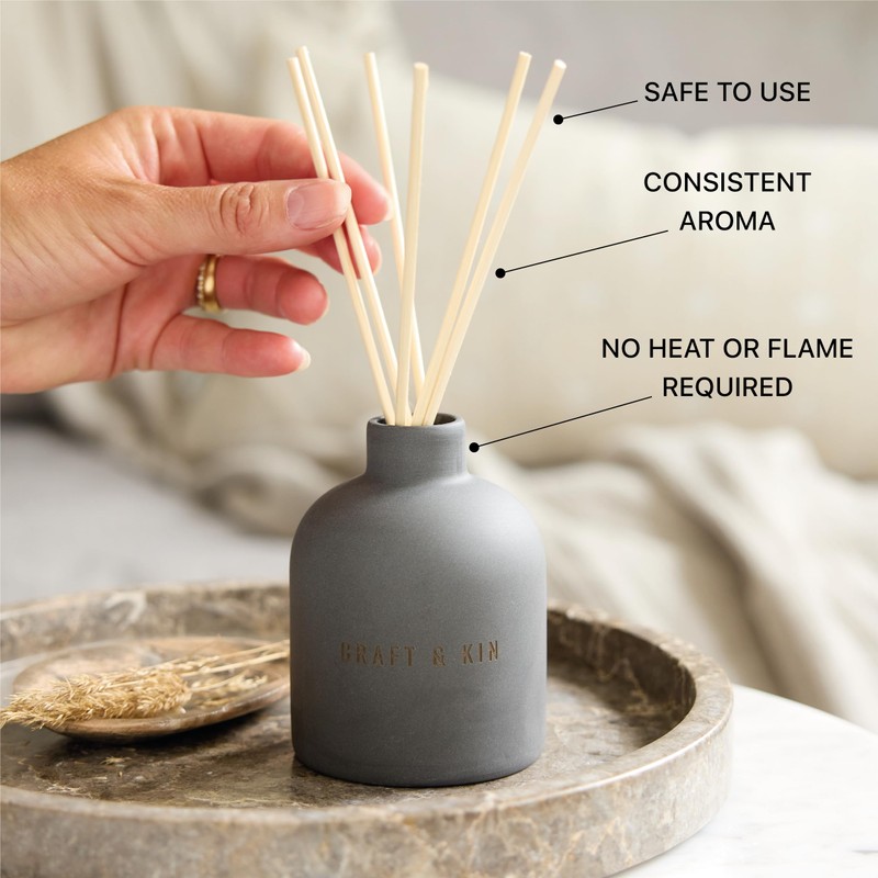 Craft & Kin Reed Diffuser Set Santal Woods | Reed