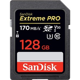 SanDisk 128GB Extreme Pro, UHS-I SDXC, 170MB/s, SDSDXXY-128G, International Packaged Good