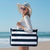 Bolsas de playa para mujer, bolsa grande impermeable con cierre,