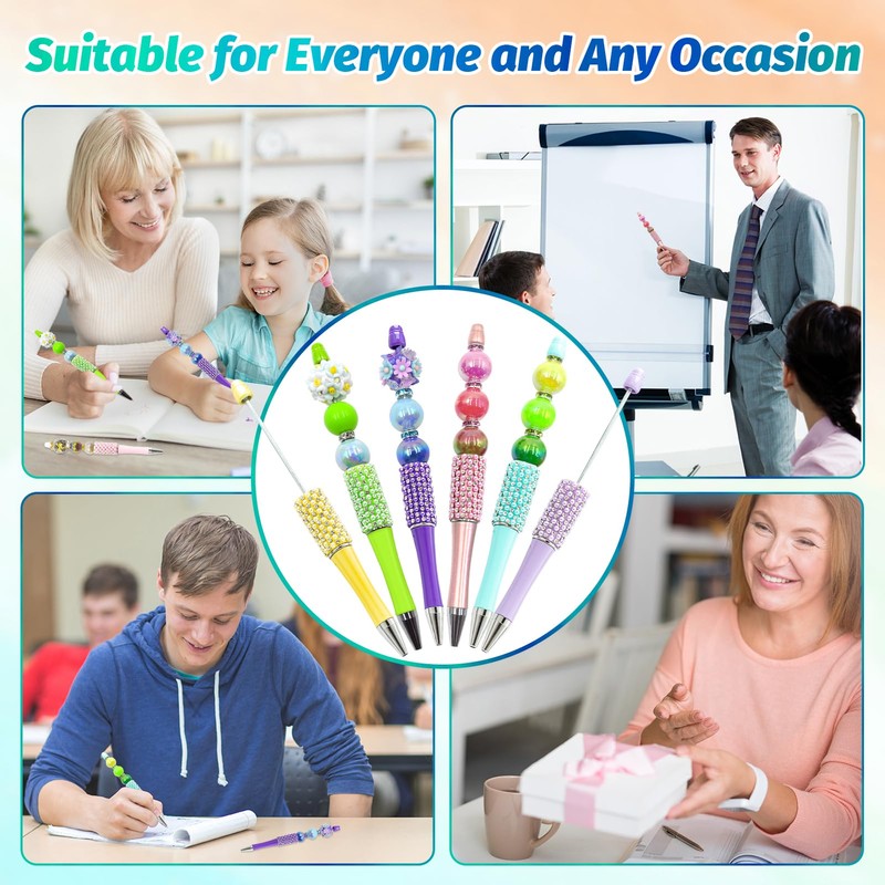 DASTTUIS 75 Pcs DIY Diamond Beadable Pen Kit - 25
