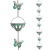 Qipade 12FT Rain Chains for Outside, Metal Rain Chain with