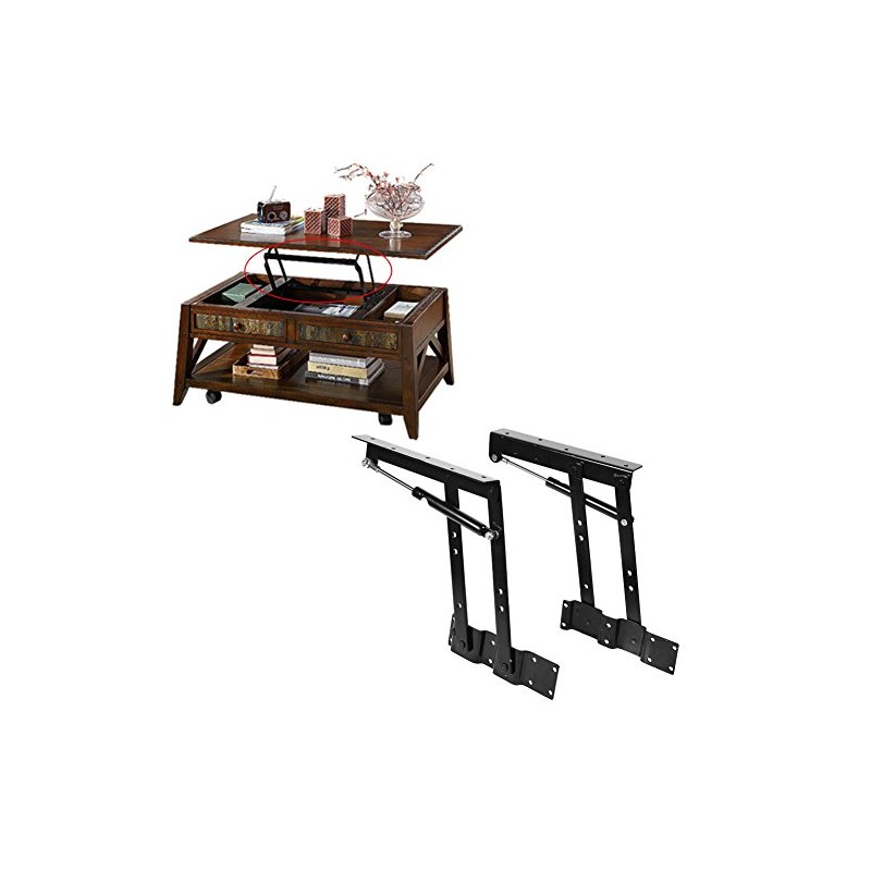 Oreilet Heavy Duty Lift Up Hydraulic Hinge, Adjustable Table Top