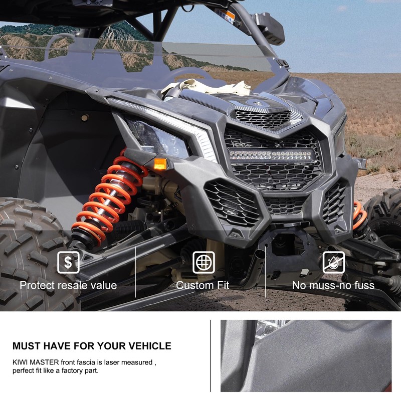 KIWI MASTER Front Fascia for 2017-2025 Can-Am Maverick X3/ Max