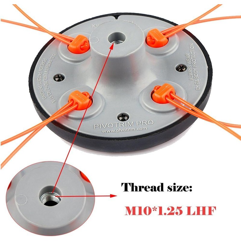 FUMHEUF Universal Weed Eater String Trimmer Head 4 Lines Straight