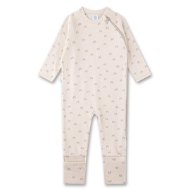 Sanetta Baby Romper Beige Rainbow Practical and Comfortable Unisex Romper Made of Organic Cotton Baby Jumpsuit, beige