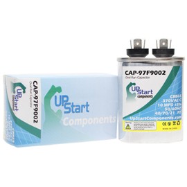 10 MFD 370 Volt Oval Run Capacitor Replacement for Rheem/Ruud 43-25134-04 - CAP-97F9002, UpStart Components Brand