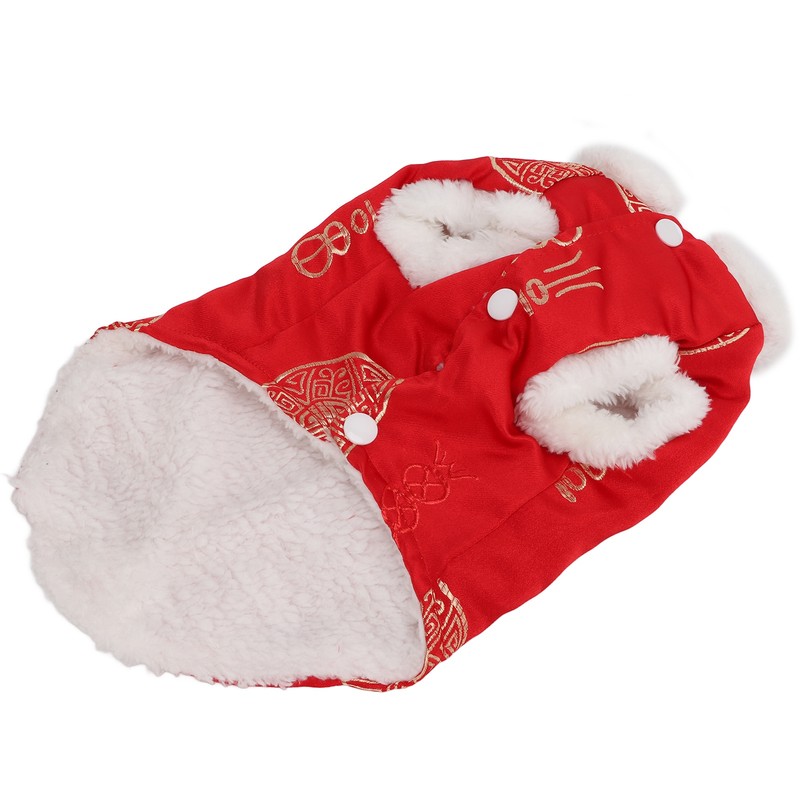 Tang Suit Pet Costume Comfortable Warm Attractive Dog Autumn Winter