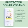 Protector Solar Vegano en Barra, FPS 50, 20 g, Alta