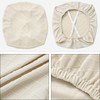 Fuloon Stretch Jacquard Chair Seat Covers Set of 4, Removable