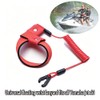 2PCS Universal Boat Kill Switch Lanyard,Emergency Stop Kill Safety Lanyard