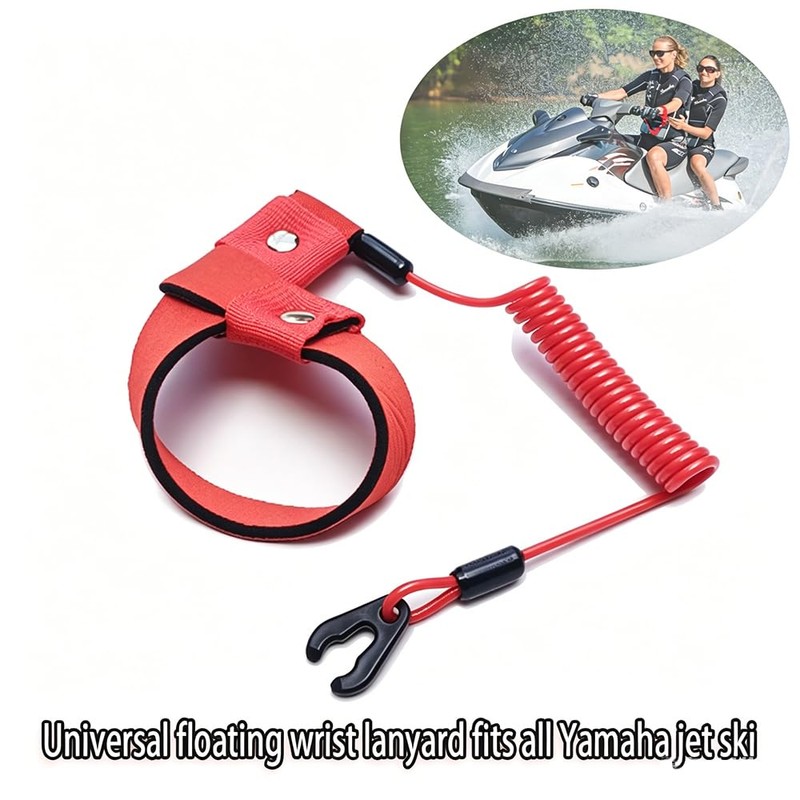 2PCS Universal Boat Kill Switch Lanyard,Emergency Stop Kill Safety Lanyard