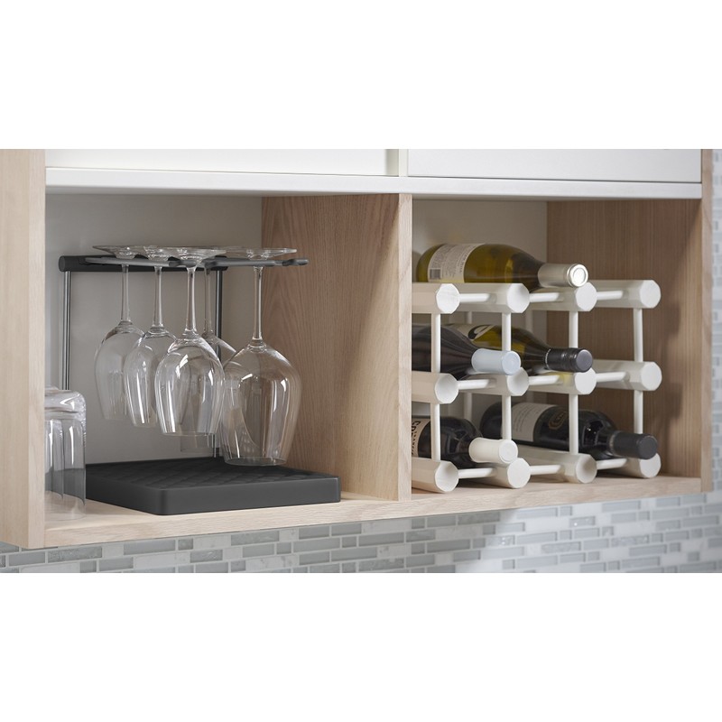 KOHLER K-8628-CHR Wine Glass Drying Rack, Wine Glasses Rack Organizer,