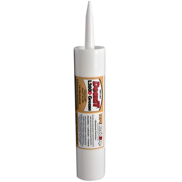 CAIG Laboratories, DeoxIT L260-DA8TP, Lithium Grease with Cleaner/Deoxidizer, Aluminum Particles,