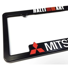 BLVD MITSUBISHI-License-Plate-Frames-RALLIART-EVO-Lancer-Evolution-X-6-7-8-9-10-11-12