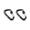 Frenflu Carabiner, 2 Pieces, Ultra Lightweight, Load Capacity, 12 KN