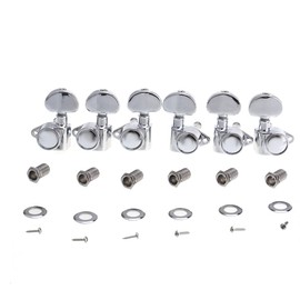 Musiclily Ultra 3L3R Roto Style Sealed Guitar Tuners Tuning Pegs Keys Machine Heads Set for Les Paul LP SG Style Electric or Acoustic Guitar, Chrome