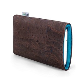 Stilbag ma√ügeschneiderte Korkh√ºlle VIGO | Smartphone-Tasche aus Kork | Handy Schutzh√ºlle | Handytasche Made in Germany (Braun - Azur)