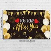 We Will Miss You Party Decorations, Extra Large Black Gold