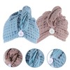 OATIPHO 2Pcs Microfiber Hair Towel Wrap Set Ultra-Absorbent Quick Drying