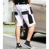 WORK IDEA Men's Cargo Shorts Relaxed Fit Multi-Pocket Outdoor Workwear,White,XS