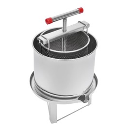 Akynjtbca Bee Honey Press Extractor, Beeswax Presser, Stainless Steel Household Manual Beekeeping Extractor, Wine Making Equipment, Apiary Centrifuge Equipment