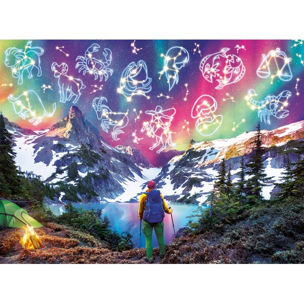 Buffalo Games - Zodiac Mountain - Glow in The Dark - 1000 Piece Jigsaw Puzzle
