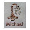 Bess the Giraffe (1325) - Embroidered Lightweight Plain Fleece Baby
