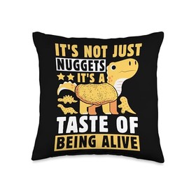 Dino Nugget Plush Dino Nugget Pillow Chicken Nugget Lover Throw Pillow