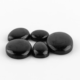 Natural Black Tourmaline Gemstones Wholesale Cabochons Lot, Jewelry Making Loose Gemstone, Polished Gems, DIY, Wire Wrapping, Reiki, Healing, Bulk Gemstone Deal, 50 Carat Lot (Black Tourmaline)