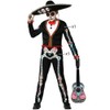 Atosa Mexican Mariachi Skeleton Costume Child 10 to 12 Years