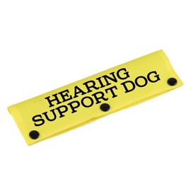 Therapy Service Dog Leash Sleeve Hearing Support Dog Dog Leash Wrap Sleeve Alert Tag Pet Birthday Gift (Hearing Support Dog)