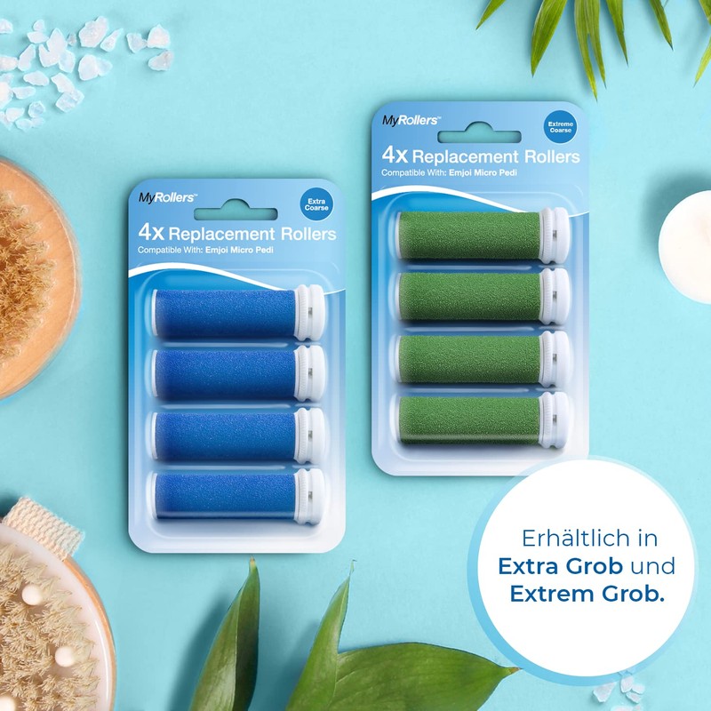 My Rollers™ Mineral Ersatzrollen (grau) für Emjoi Micro Pedi im