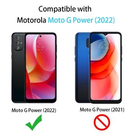 Shunwige (2 Pack) Entwickelt für Motorola Moto G Power (2022) [Nicht geeignet für Modell 2023/2021/2020] Displayschutz aus gehärtetem Glas 9H Anti-Scratch HD Clear Bubble Free