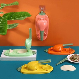 Create Perfect Dumplings with Our Dumpling Maker Press Kitchen Tool! Mold Shaped Utensils Cabbage Pork - Color: Pink, Size: 1 Piece