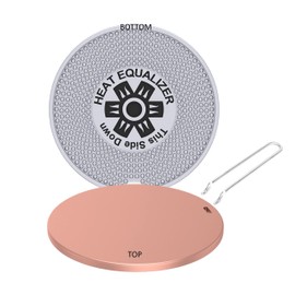 Heat Equalizer-6 inch None Stick Copper finish Heat Diffuser for Gas Stoves – Aluminum & Copper Alloy Hot Plate for Even Cooking-Burner Cover & Simmer Plate