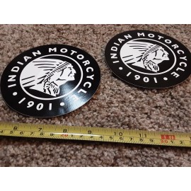 Indian Lot of 2 Indian Motorcycles Decals Stickers Scout Bike Since 1901 Pair 5"