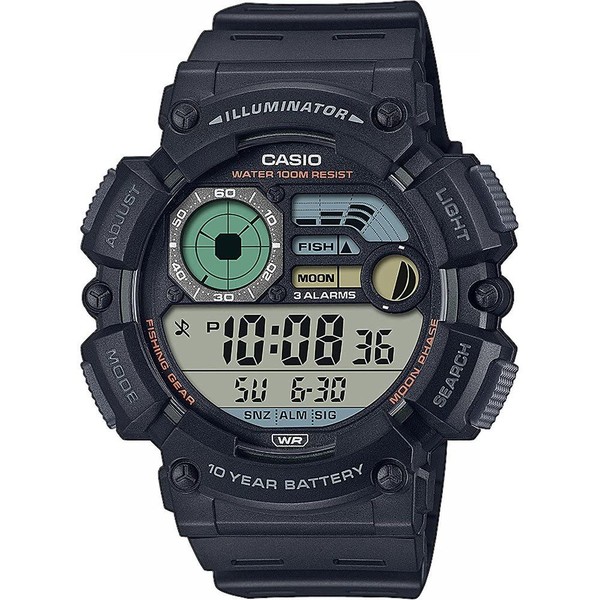 Casio Men's Digital Quartz Watch with Plastic Strap WS-1500H-1AVEF