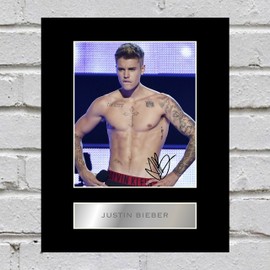 Justin Bieber Signed Mounted Photo #2
