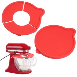 LUVCOSY 4 Pack Silicone Covers Compatible with KitchenAid Tilt-Head Stand Mixer 4.5-5 Quart Glass Mixer Bowls, KitchenAid Mixer Attachments, Dishwasher Freezer Microwave Safe (Bowl NOT included)
