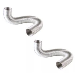 Miber 2 Ductos Flexibles De Aluminio 3 Pulgadas 2 Metros Largo