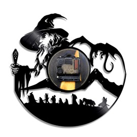 Smotly Lord of the Rings Theme Vinyl Wall Clock Digital Wall Clock A Wall Clock Gift for Lovers