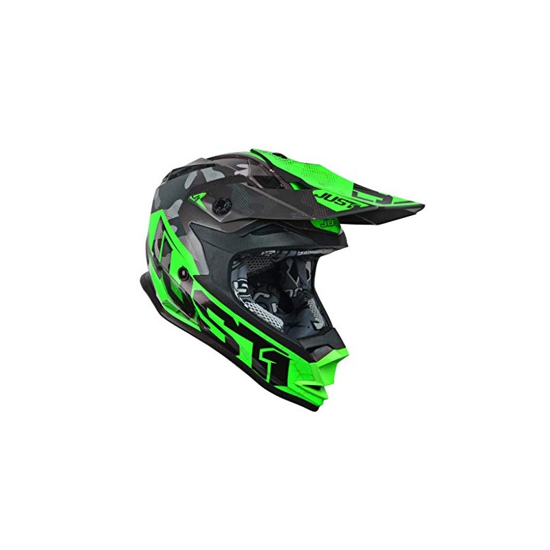 JUST1 J32 Youth MX Off-Road Motocross Motorcycle Helmet (Camo Fluo