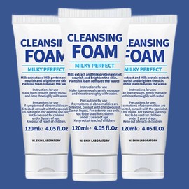 Aeban Company W Skin Research Institute Cleansing Milk Foam Milky Perfect Cleansing Foam 120ml (Set of 3)