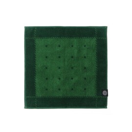 Iori Imabari Towel mizu-Mizu Handkerchief Towel, Fluffy, Made in Japan, Highly Absorbent (dot/Moss Green)
