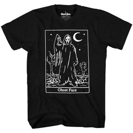 Changes Scream - Ghost Face Tarot Card T-Shirt (X-Large) Black