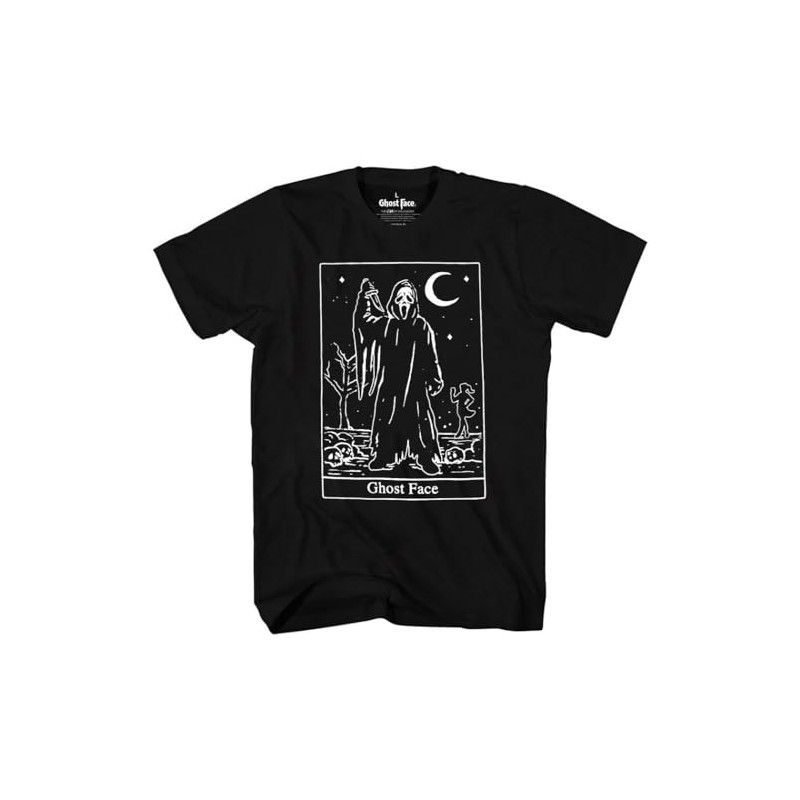 Changes Scream - Ghost Face Tarot Card T-Shirt (X-Large) Black