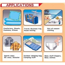 24 PACKs Jumbo, Extra Large, Medium Space Saver Vacuum Seal Storage Bags & Travel Bags & Hanging Bags Wholesale Combo Deal