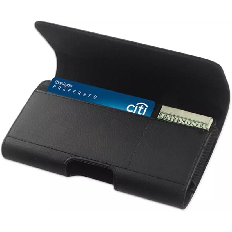 REIKO UNIVERSAL POUCH Fits (7 x 3.75) Black Leather Belt