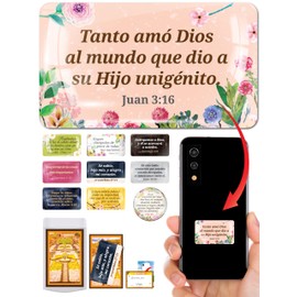 Vongsado -10pcs- Spanish JW Verses Premium 3D Stickers - Accessories of Cell Phone, Ministry Supplies - for JW, Jehovah Witness Gifts, JW.org, Men, Her and Women