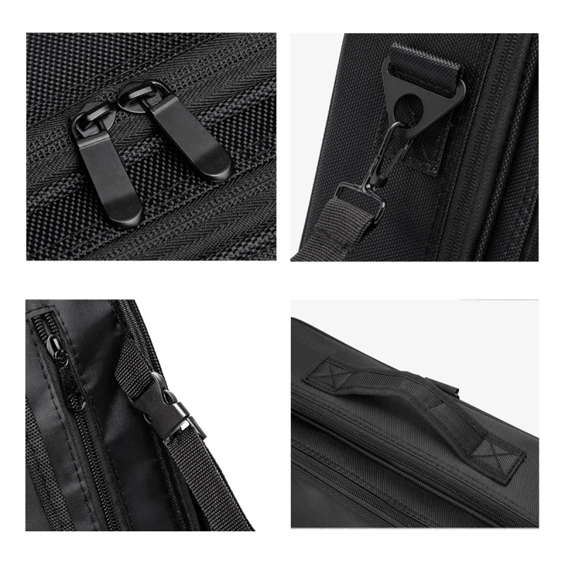 Estuche De Maquillaje De Viaje Profesional Con Divisores L Negro
